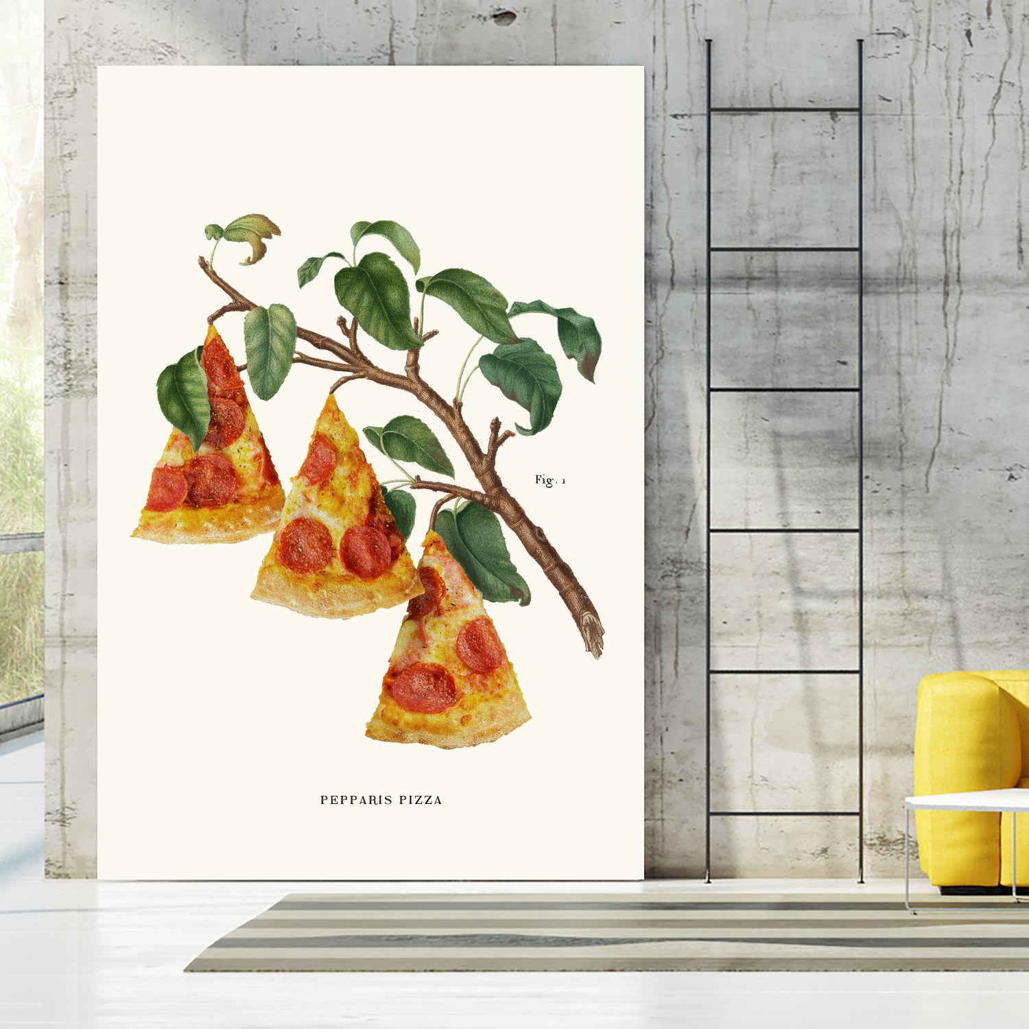 Pizza Plant by Jonas Loose on GIANT ART - orange digital drawing