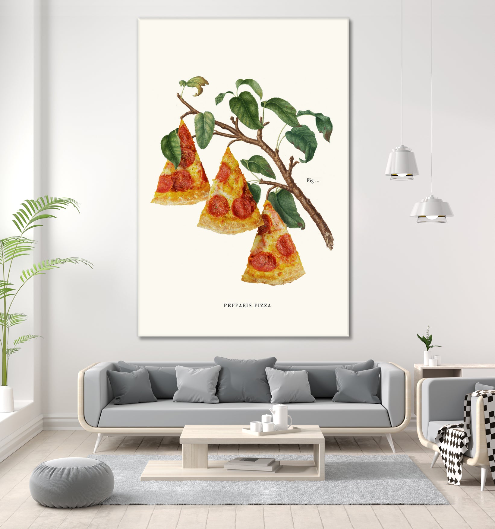 Pizza Plant by Jonas Loose on GIANT ART - orange digital drawing