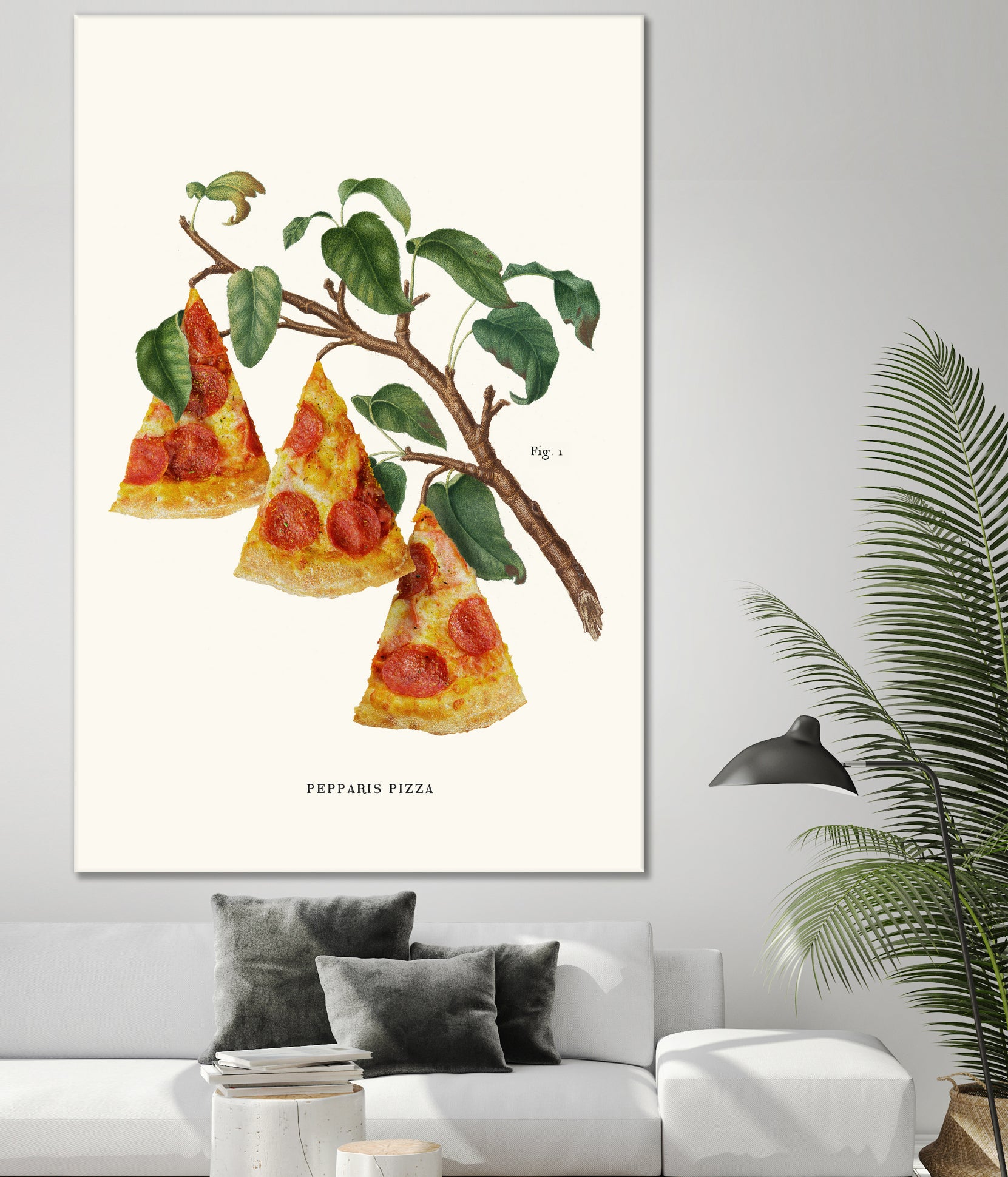 Pizza Plant by Jonas Loose on GIANT ART - orange digital drawing