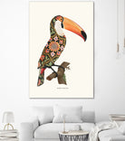 Boho Toucan by Jonas Loose on GIANT ART - orange digital drawing