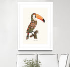 Boho Toucan by Jonas Loose on GIANT ART - orange digital drawing