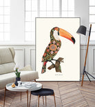 Boho Toucan by Jonas Loose on GIANT ART - orange digital drawing