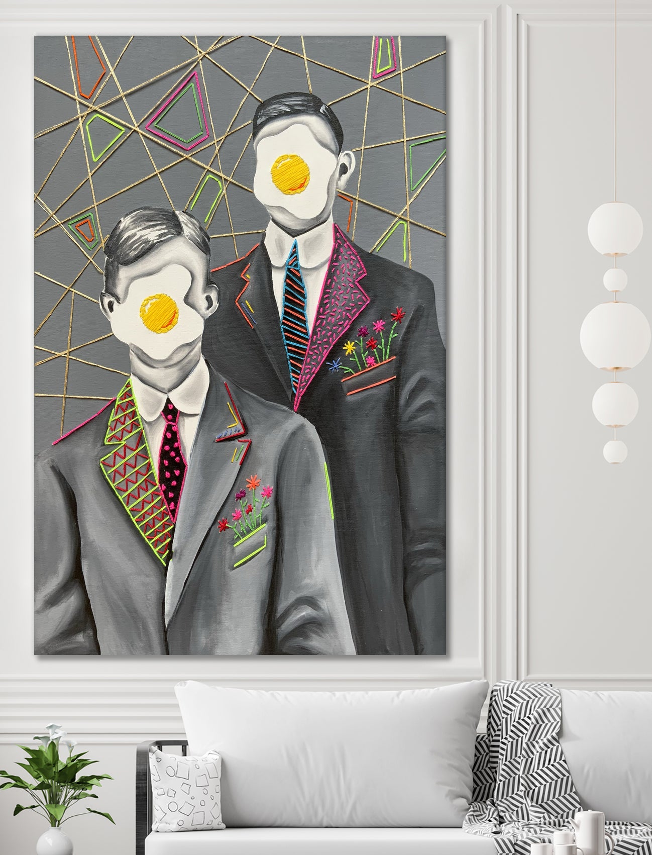 Sunny side up by eugenia retana on GIANT ART - gray mixed media