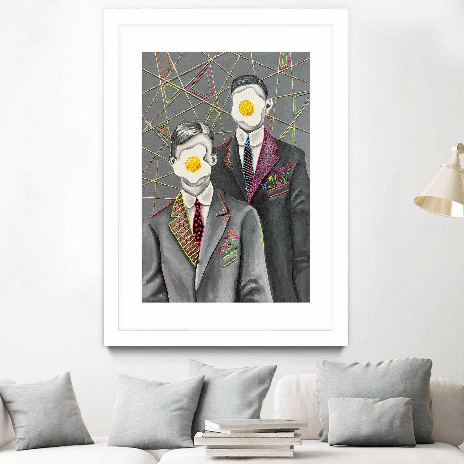 Sunny side up by eugenia retana on GIANT ART - gray mixed media