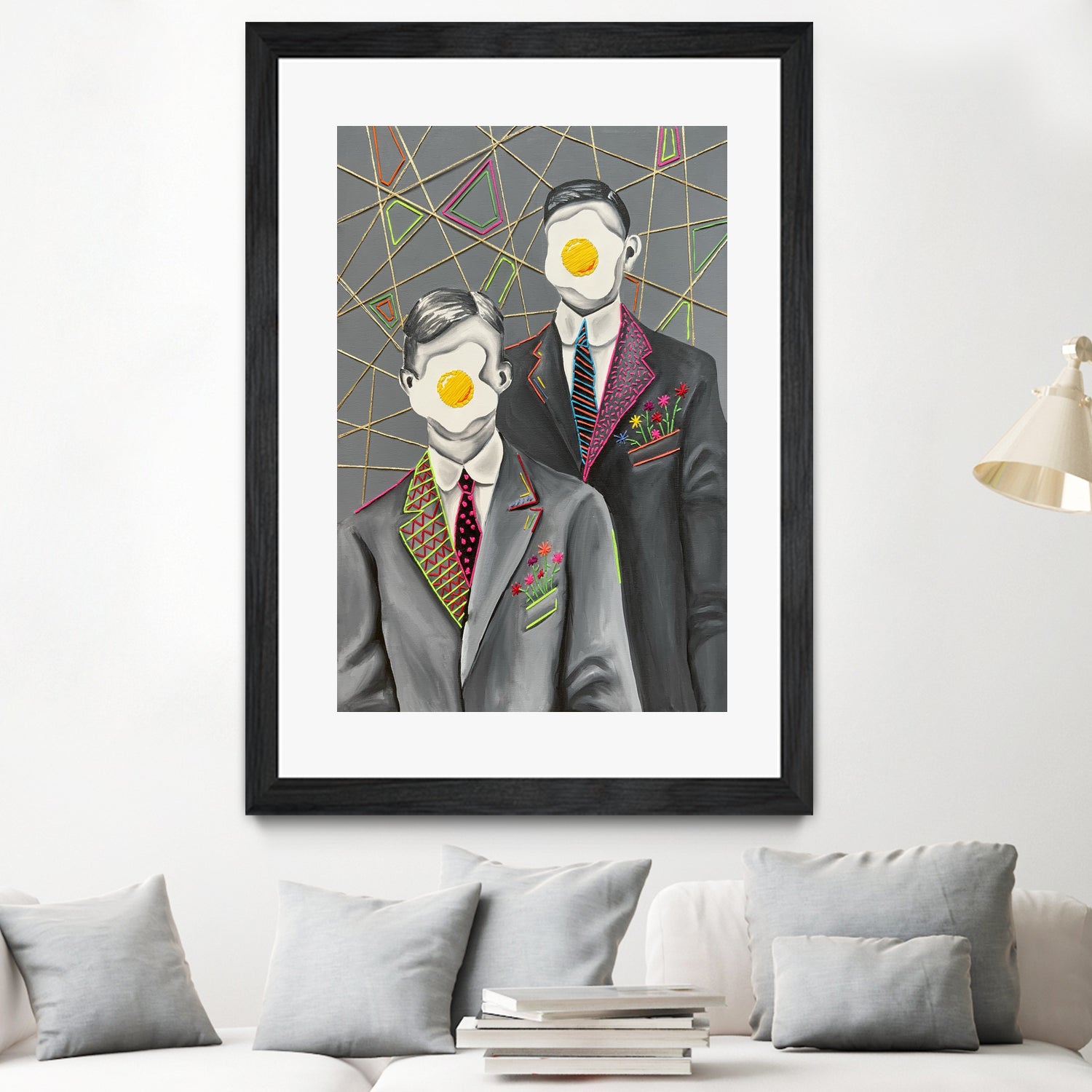 Sunny side up by eugenia retana on GIANT ART - gray mixed media