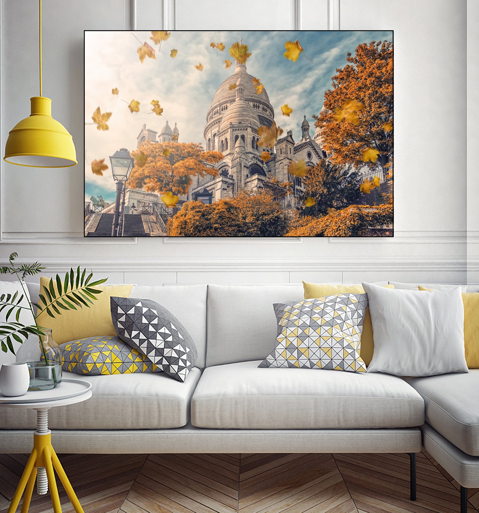 Autumn in Montmartre by emmanuel charlat on GIANT ART - orange photo illustration