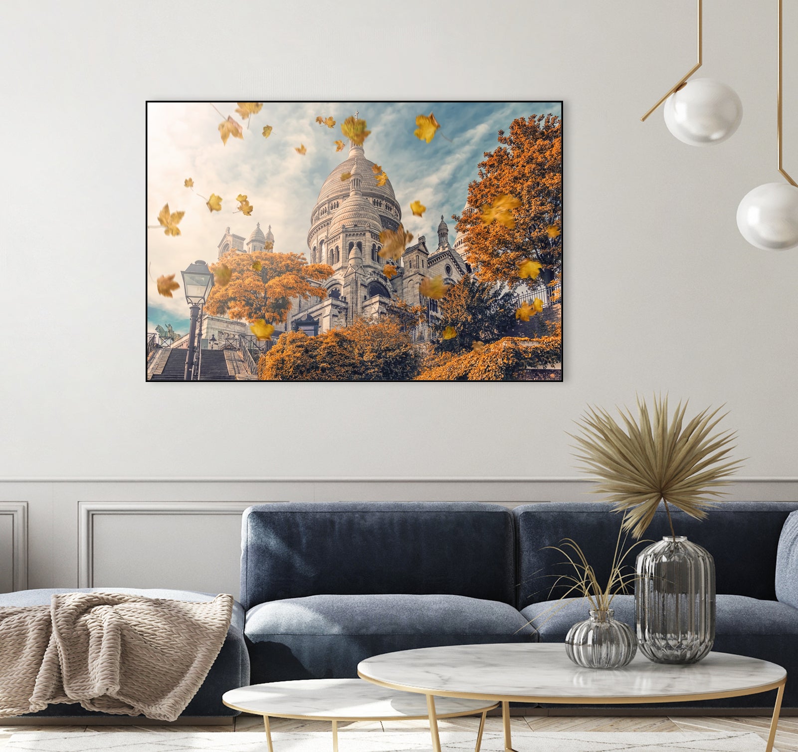 Autumn in Montmartre by emmanuel charlat on GIANT ART - orange photo illustration