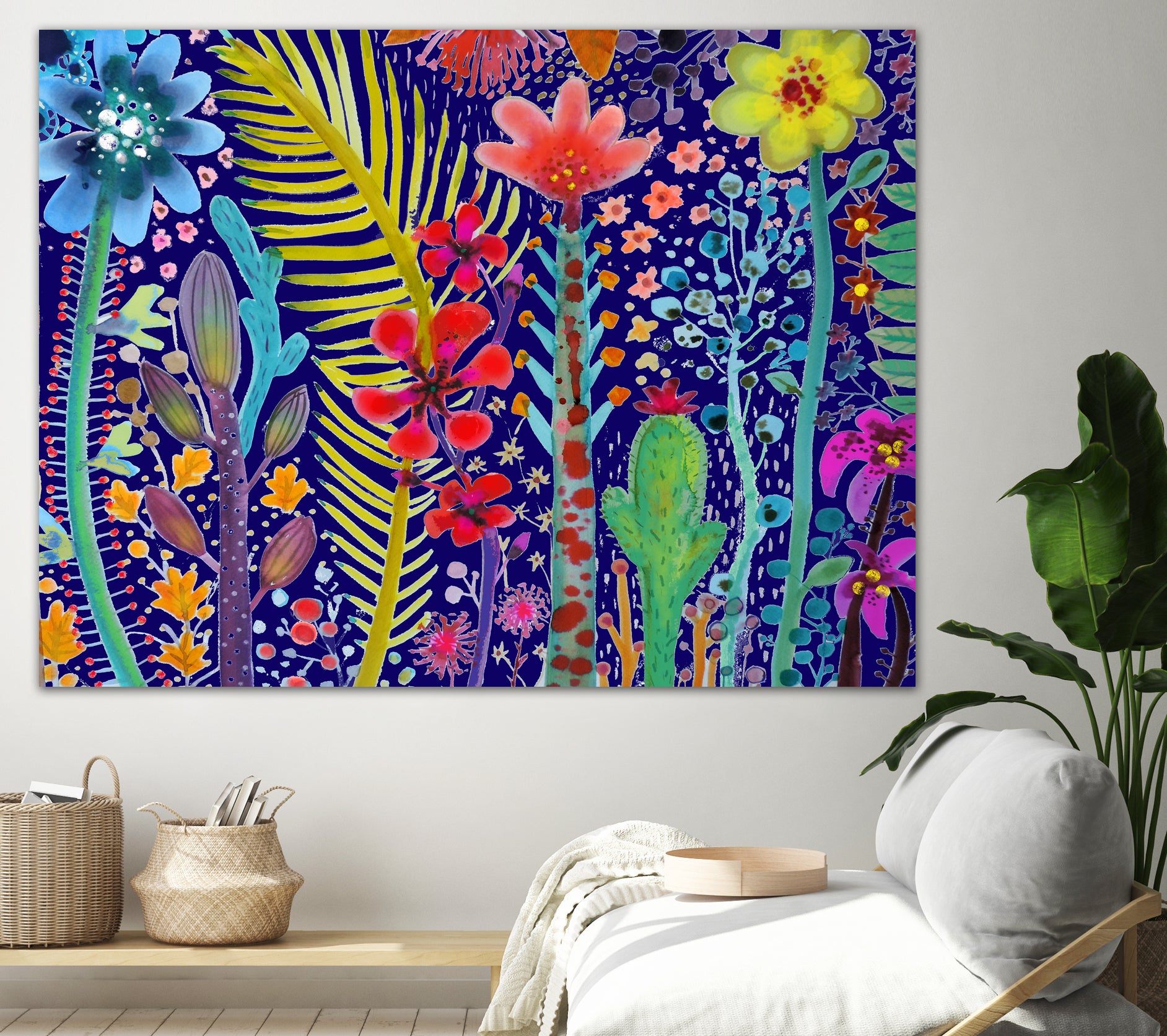 in the mighty jungle by sylvie demers on GIANT ART - blue digital painting