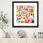 Pastel Cityscape by Uma Gokhale on GIANT ART - pink digital painting