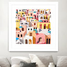 Pastel Cityscape by Uma Gokhale on GIANT ART - pink digital painting