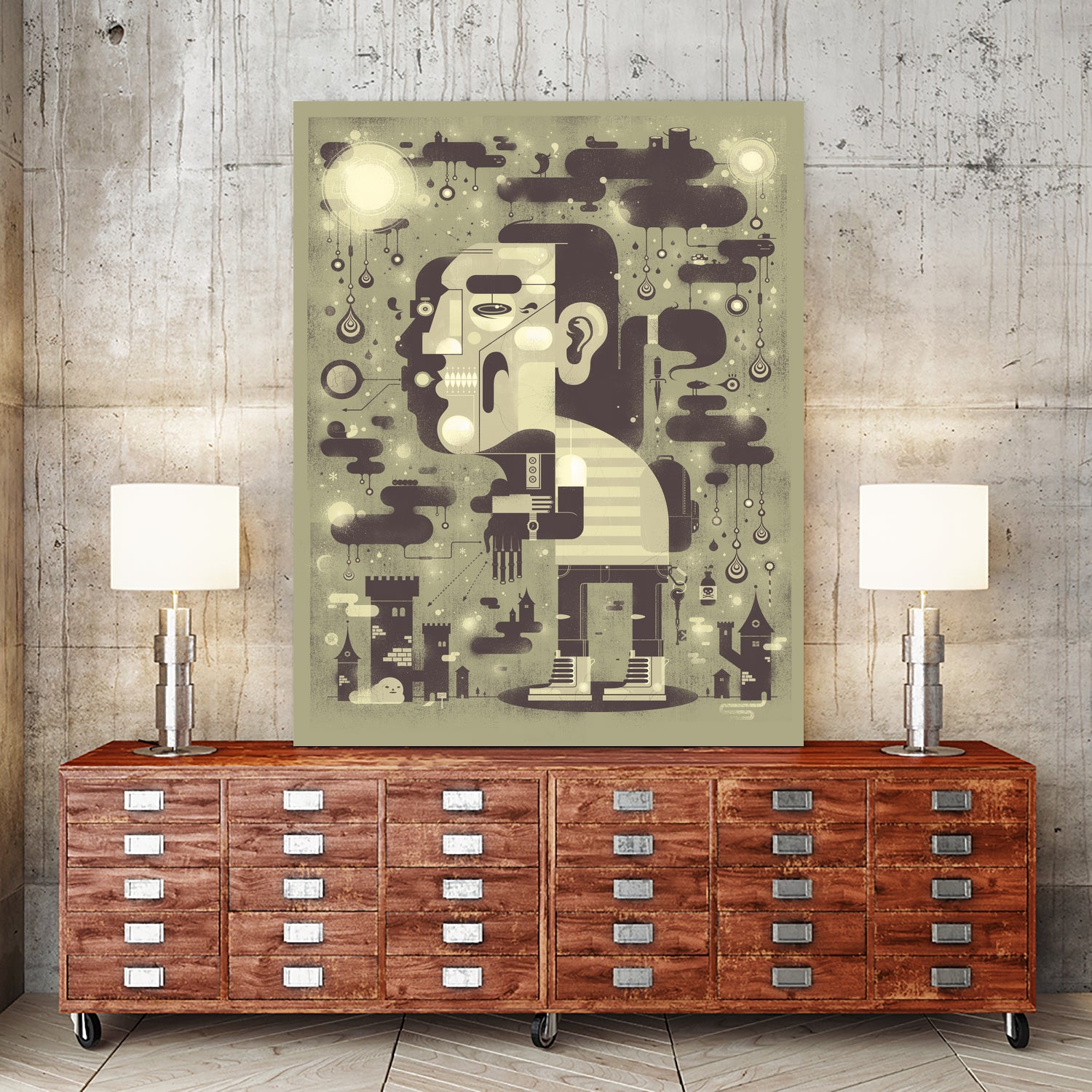 Microcosmos by Graham Erwin on GIANT ART - vector illustration