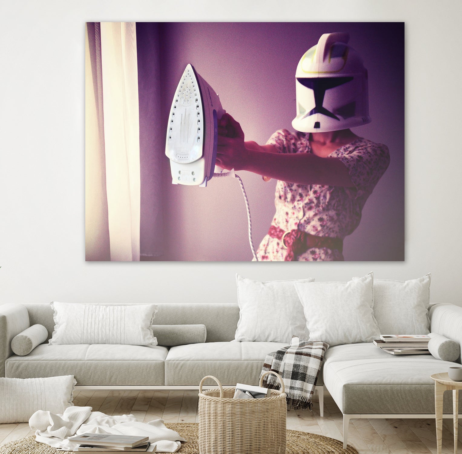 If only I were a jedi by Caroline Sauvage on GIANT ART - fuchsia photo manipulation