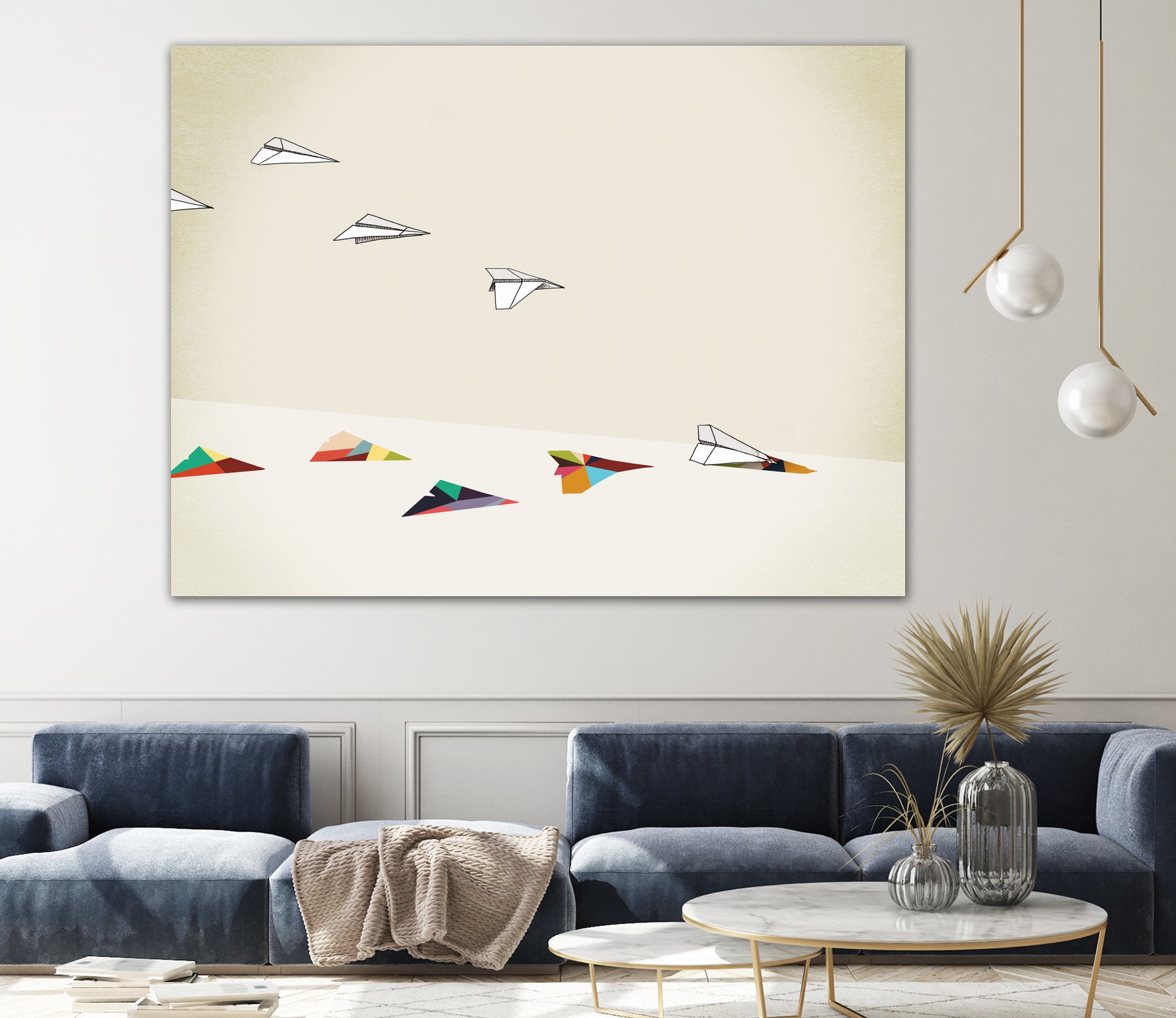 Walking Shadow, Paper Planes by Jason Ratliff on GIANT ART - white photo illustration