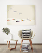 Walking Shadow, Paper Planes by Jason Ratliff on GIANT ART - white photo illustration