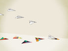 Walking Shadow, Paper Planes by Jason Ratliff on GIANT ART - white photo illustration