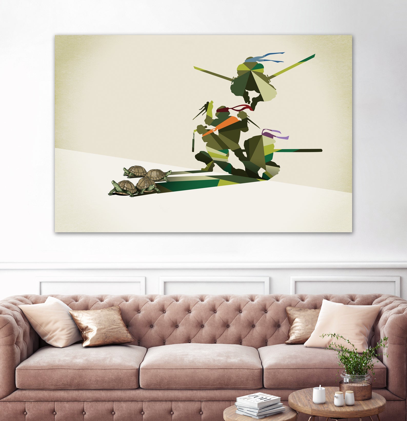 Walking Shadow, Turtles by Jason Ratliff on GIANT ART - green digital drawing