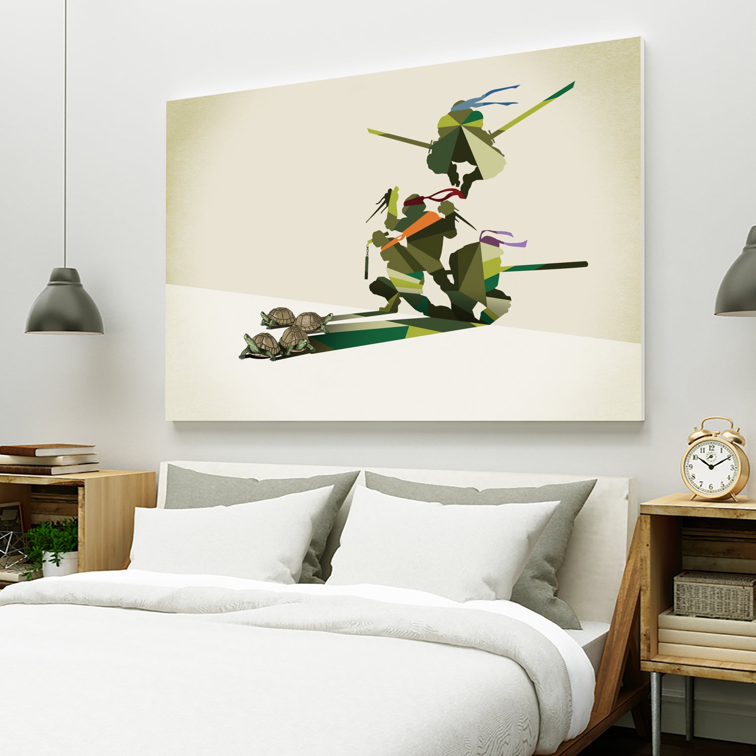 Walking Shadow, Turtles by Jason Ratliff on GIANT ART - green digital drawing