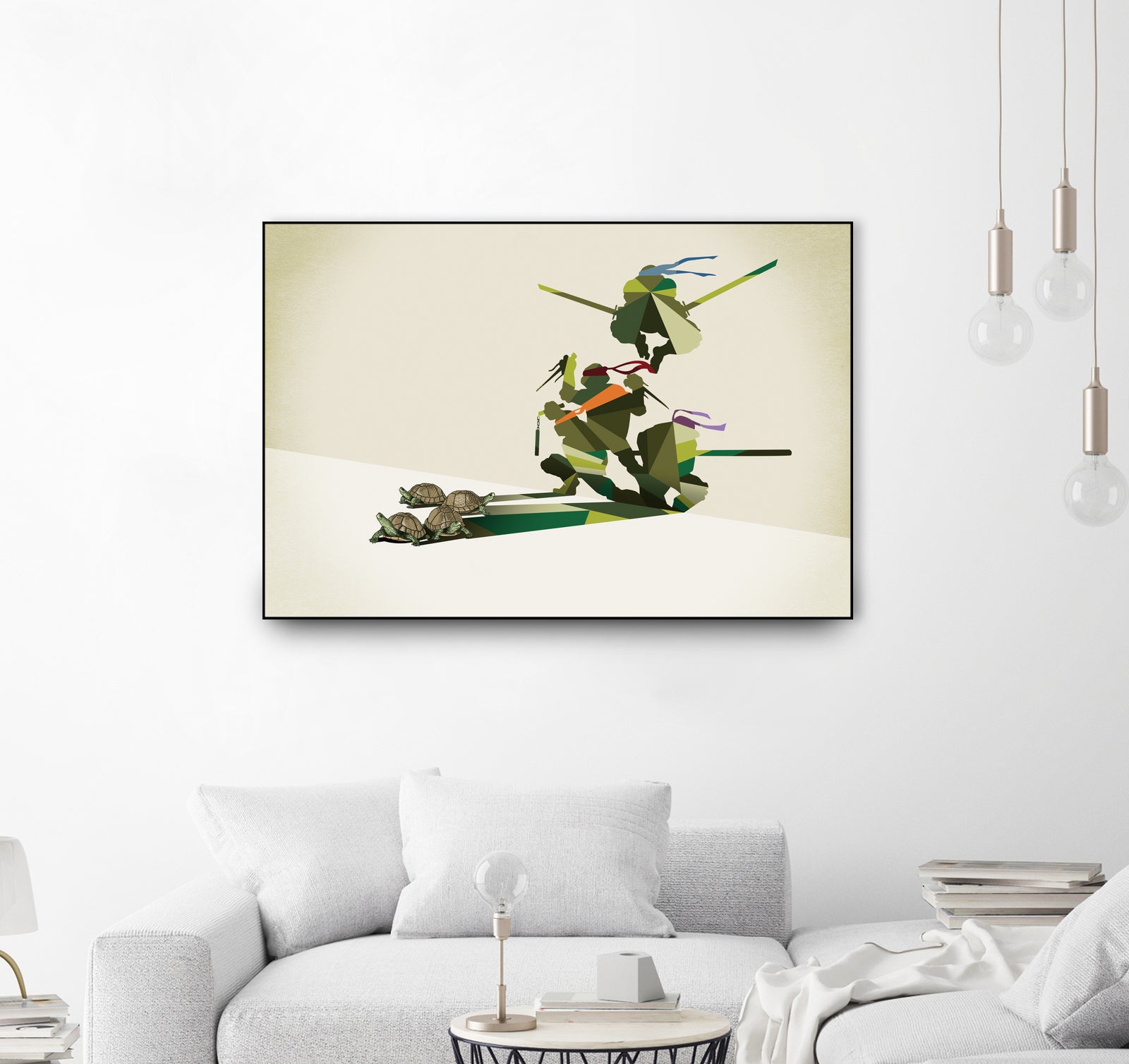 Walking Shadow, Turtles by Jason Ratliff on GIANT ART - green digital drawing