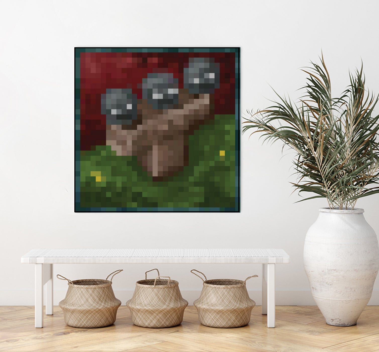 Minecraft Painting Wither by Javier Arrarte on GIANT ART - black game design