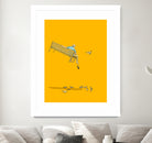 Float - With the pigeons by Jason Ratliff on GIANT ART - yellow digital painting