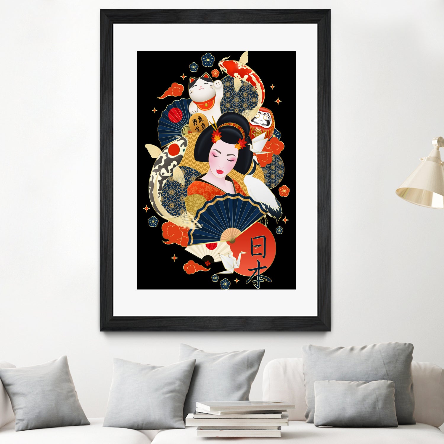 Geisha by Lord Chris on GIANT ART - white digital drawing