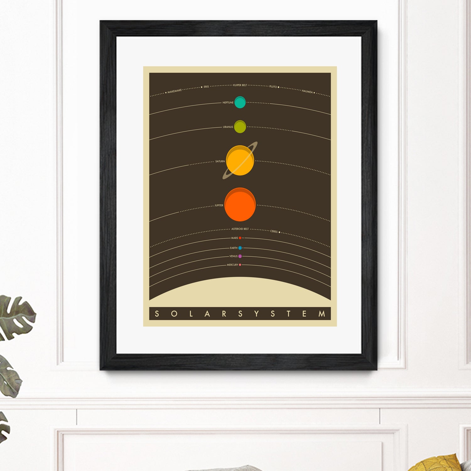 Solar System by Jazzberry Blue on GIANT ART - brown vector illustration