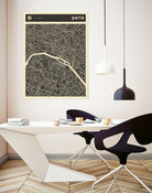 Paris Map 2 by Jazzberry Blue on GIANT ART - black vector illustration