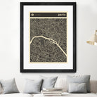 Paris Map 2 by Jazzberry Blue on GIANT ART - black vector illustration