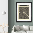 Paris Map 2 by Jazzberry Blue on GIANT ART - black vector illustration