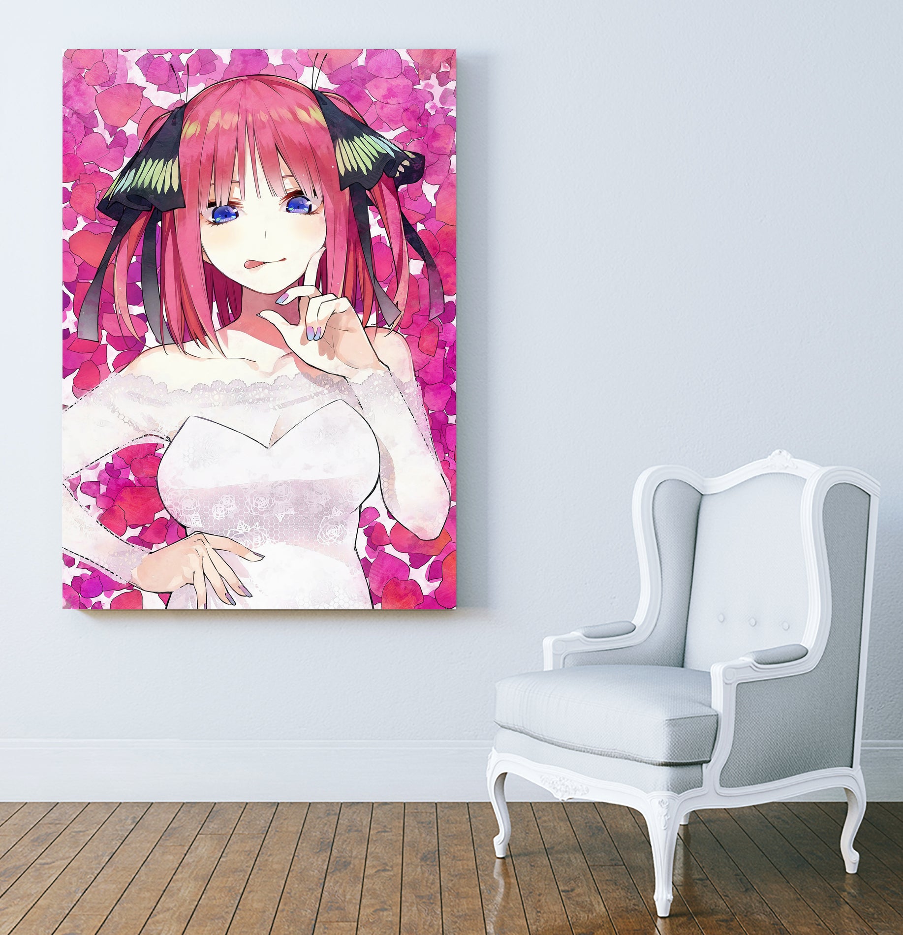 Nino Nakano Quintuplets by Javier Arrarte on GIANT ART - pink game design