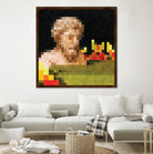 Minecraft Painting Bust by Javier Arrarte on GIANT ART - black digital painting