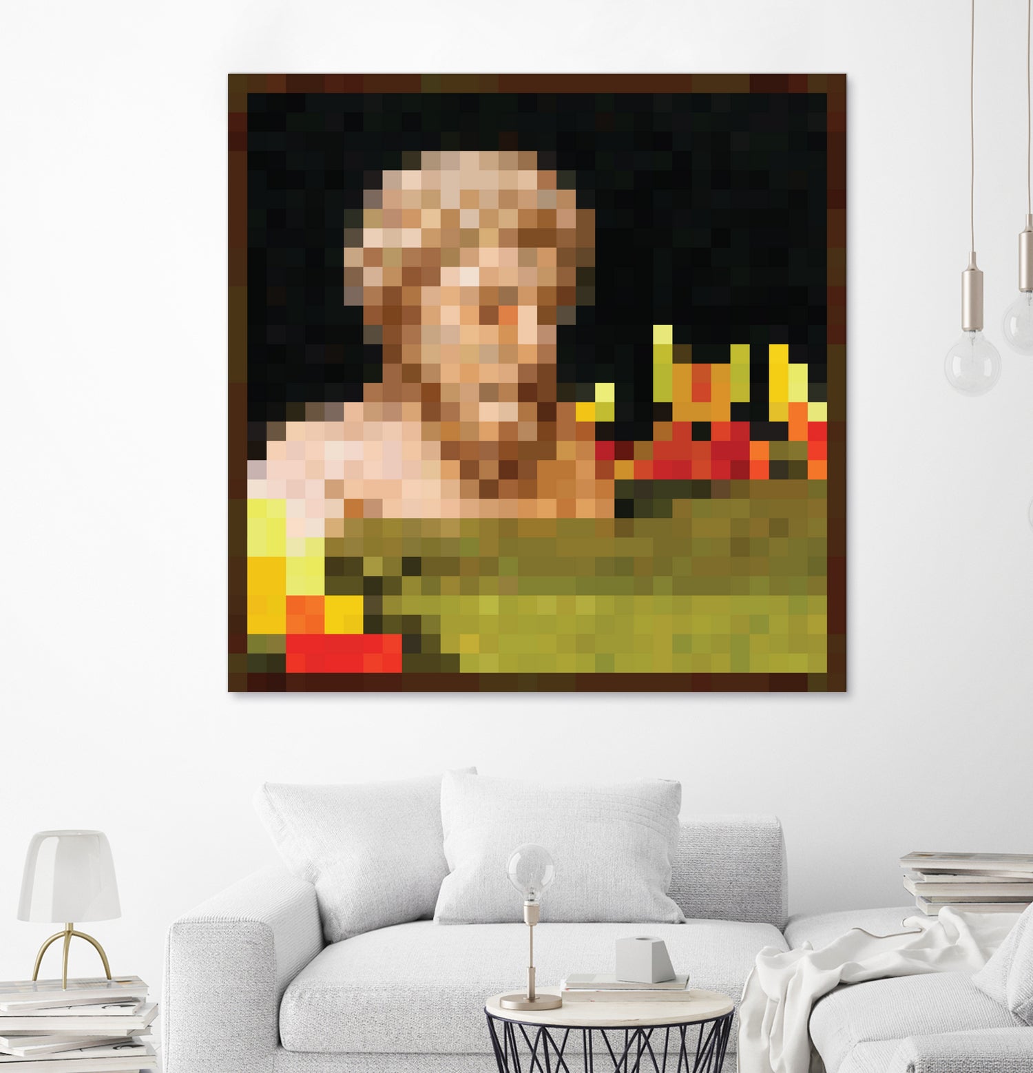 Minecraft Painting Bust by Javier Arrarte on GIANT ART - black digital painting