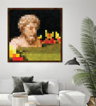 Minecraft Painting Bust by Javier Arrarte on GIANT ART - black digital painting