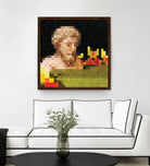 Minecraft Painting Bust by Javier Arrarte on GIANT ART - black digital painting