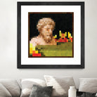 Minecraft Painting Bust by Javier Arrarte on GIANT ART - black digital painting