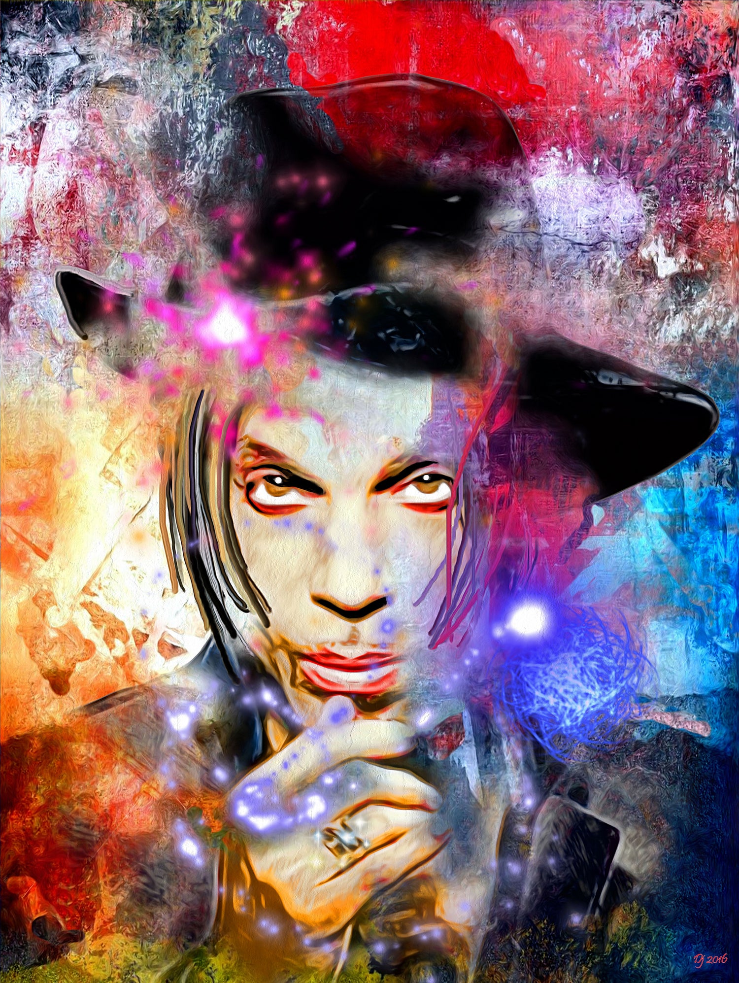 Prince Painted by Daniel Janda on GIANT ART - gray digital painting