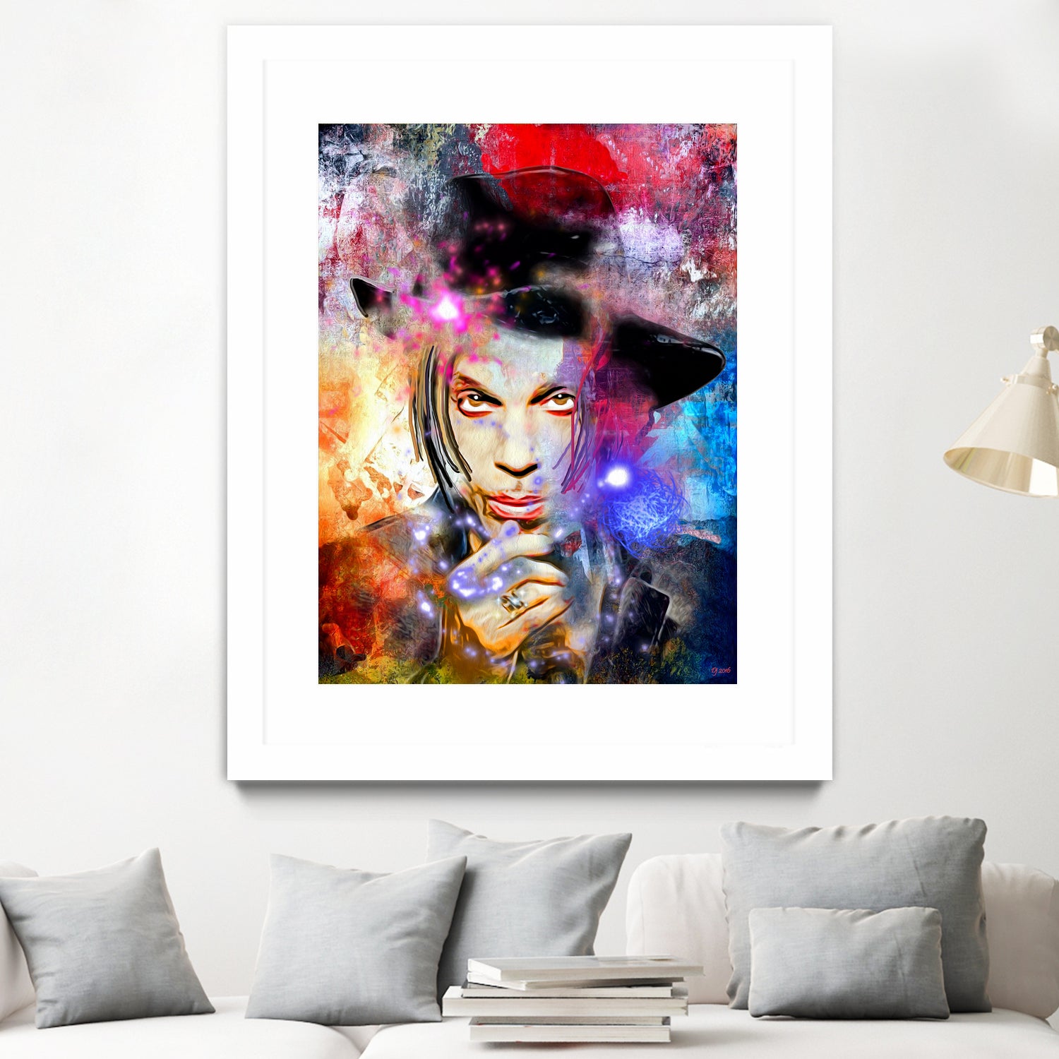 Prince Painted by Daniel Janda on GIANT ART - gray digital painting