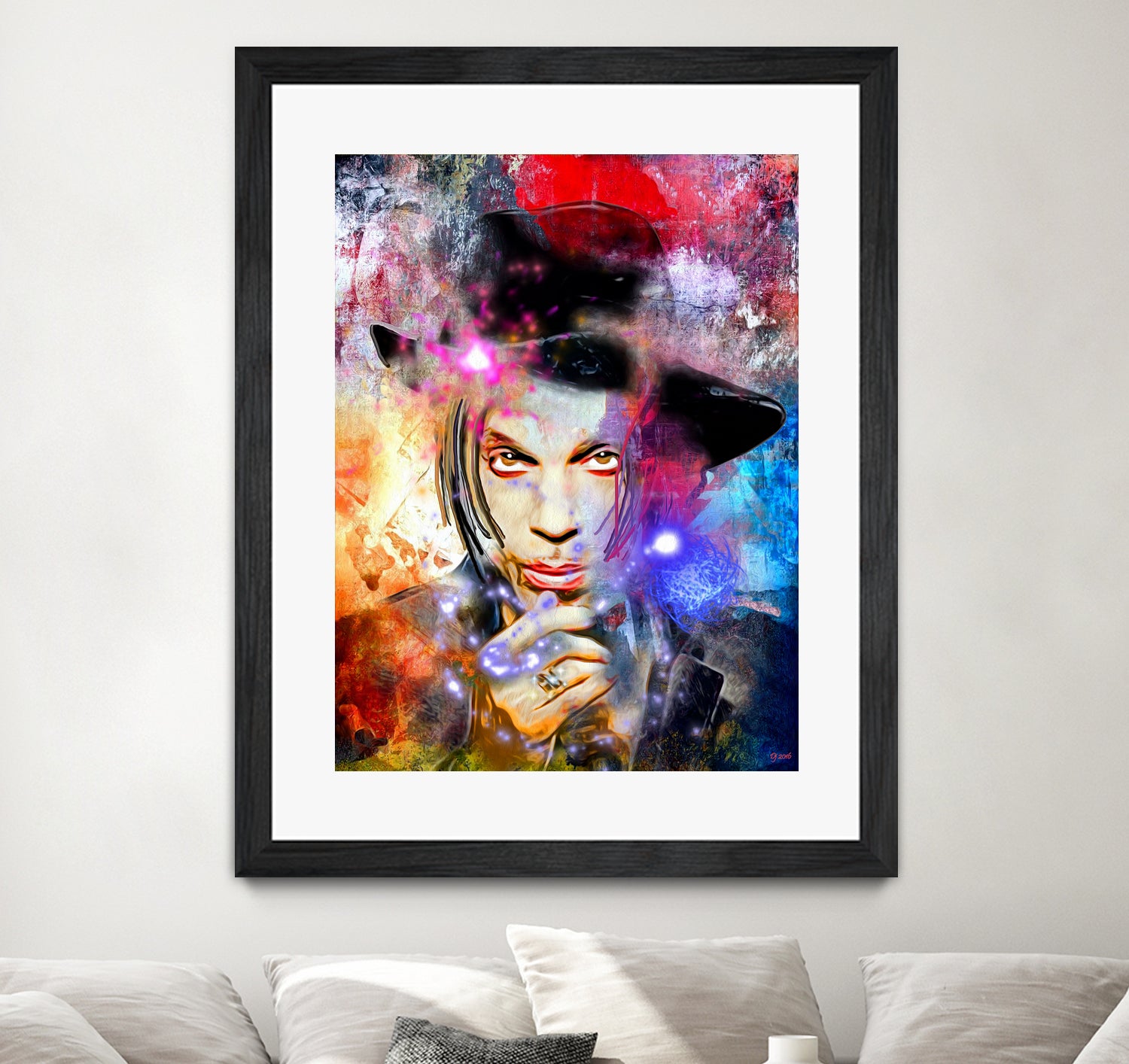 Prince Painted by Daniel Janda on GIANT ART - gray digital painting