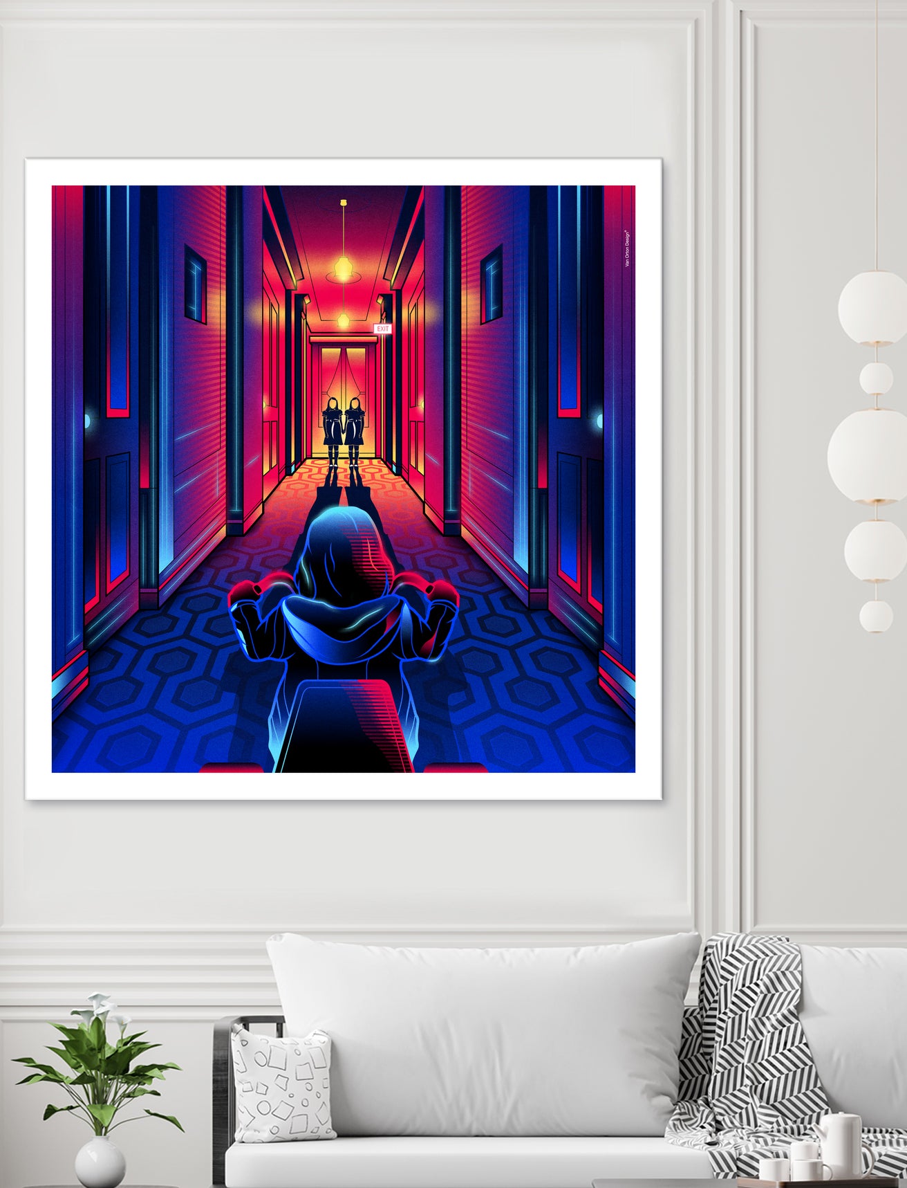 The Shining by Marco Schiavon on GIANT ART - blue digital drawing