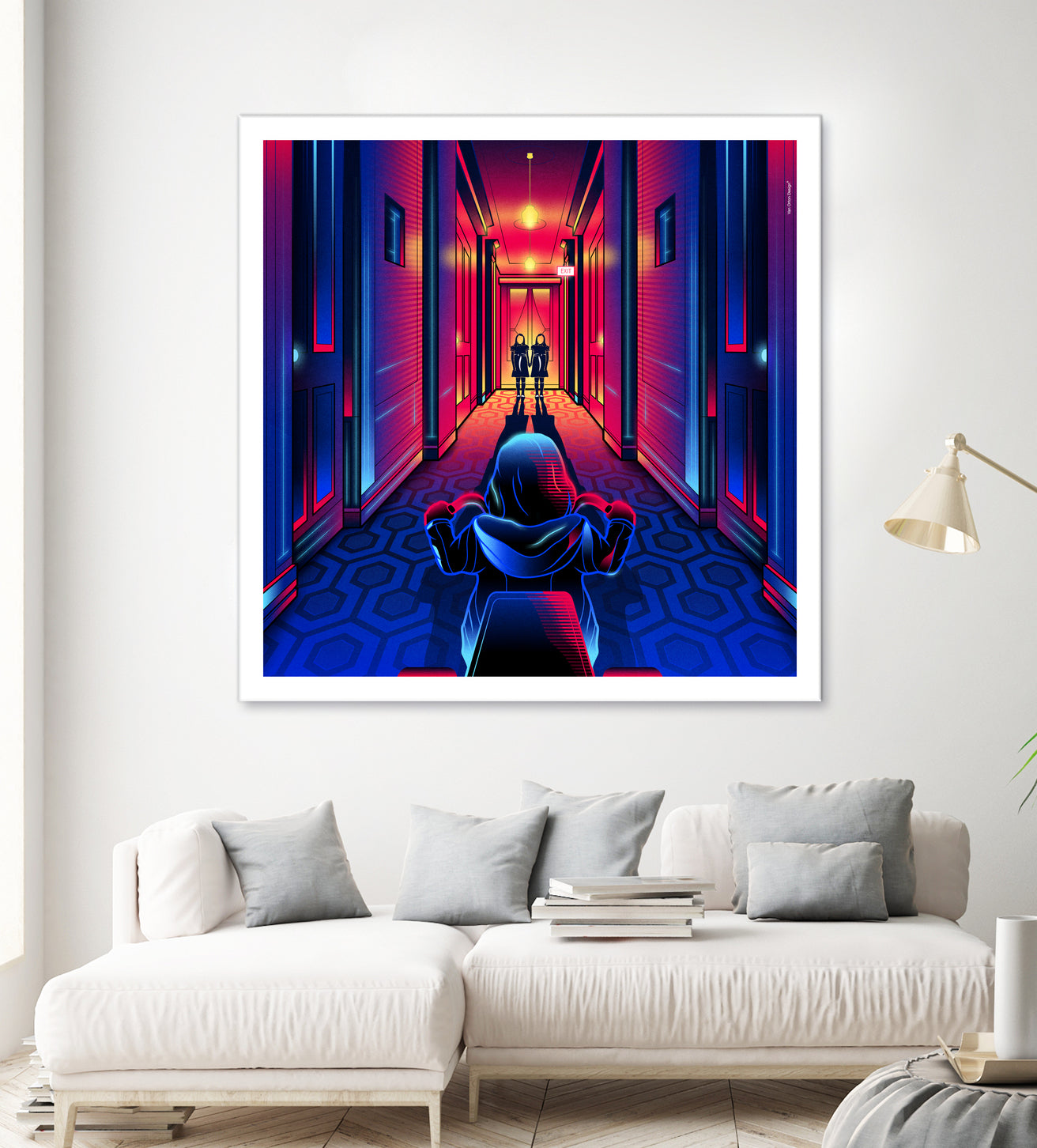 The Shining by Marco Schiavon on GIANT ART - blue digital drawing