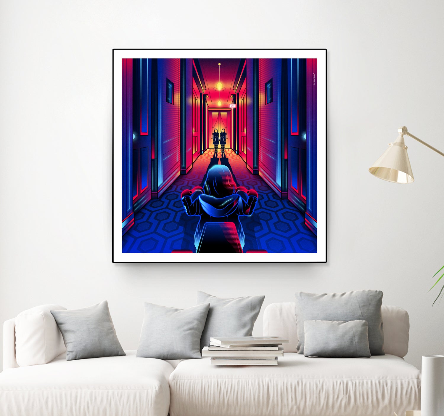 The Shining by Marco Schiavon on GIANT ART - blue digital drawing