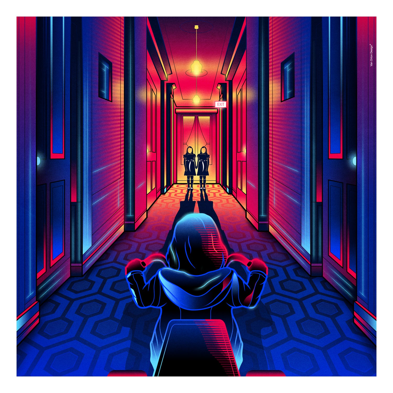 The Shining by Marco Schiavon on GIANT ART - blue digital drawing