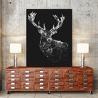 Deer Reader by Jordan Rogers on GIANT ART - vector illustration