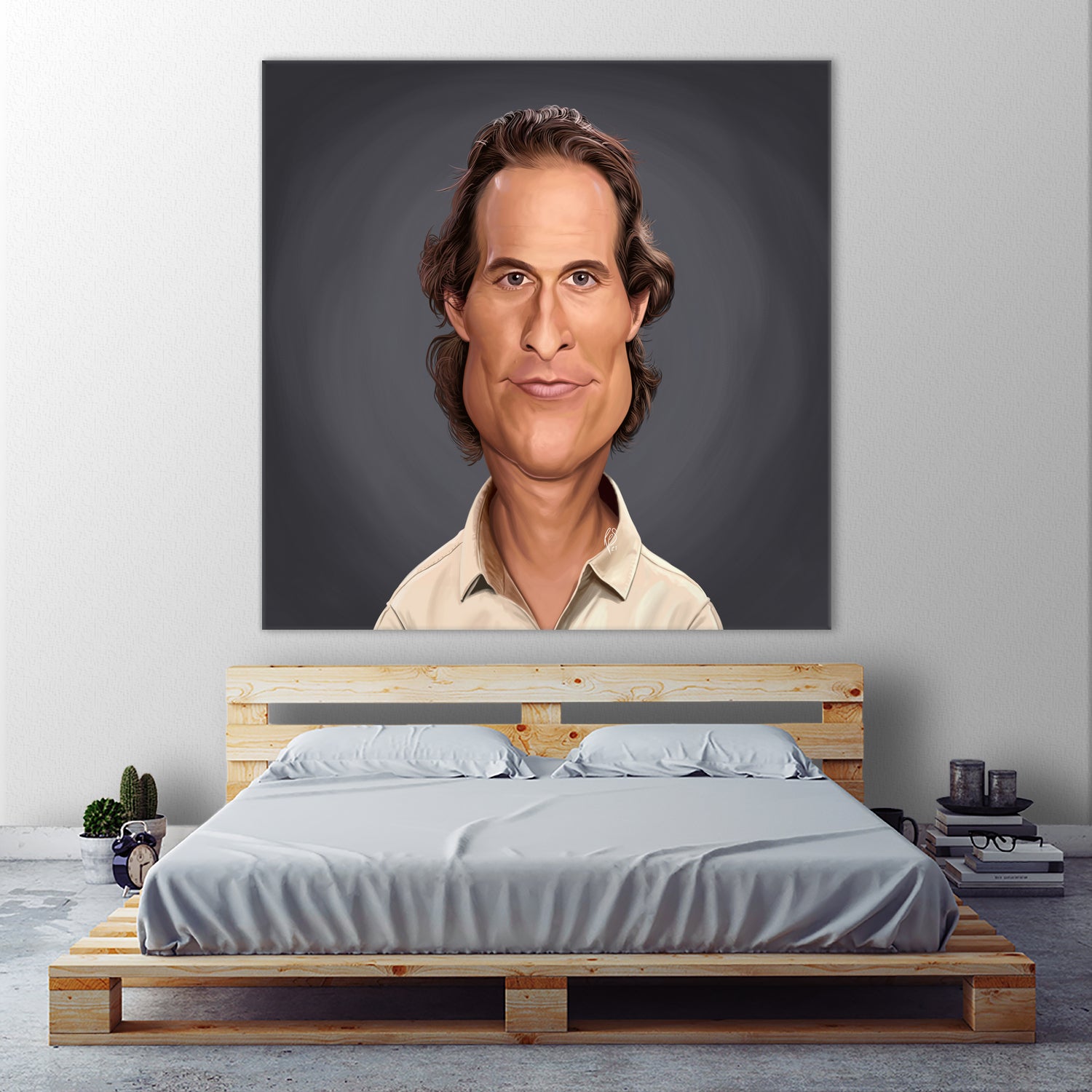 Matthew McConaughey by Rob Snow on GIANT ART - gray digital painting