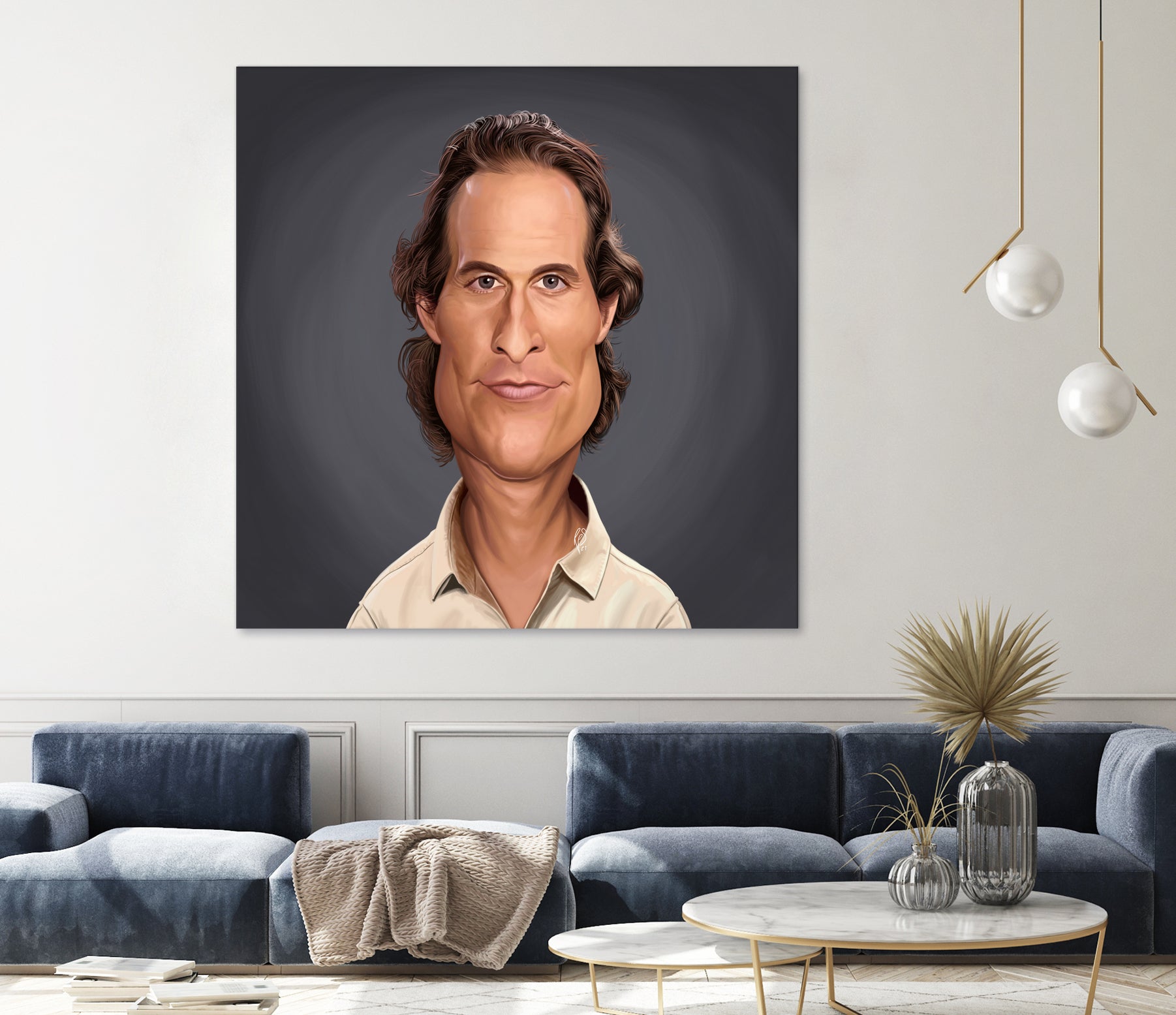 Matthew McConaughey by Rob Snow on GIANT ART - gray digital painting