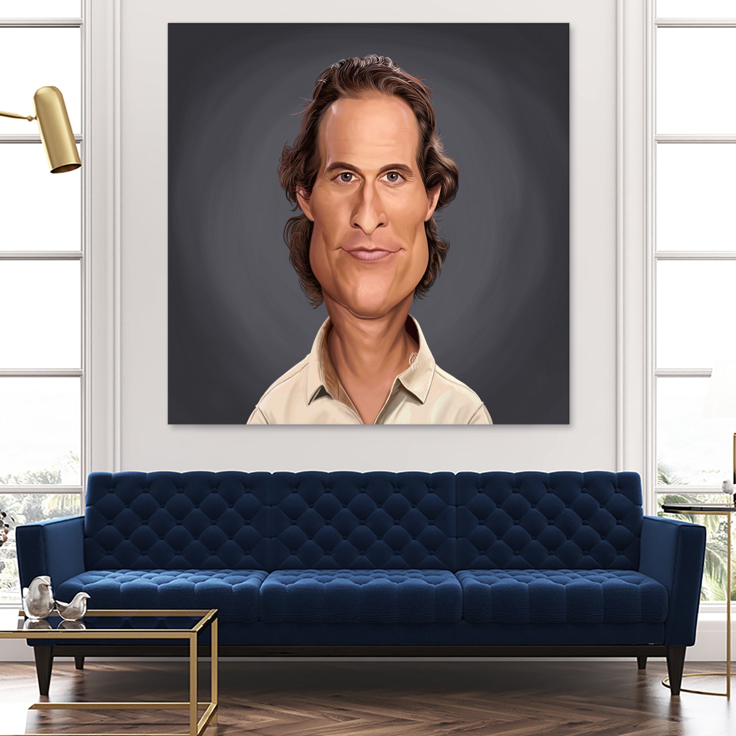 Matthew McConaughey by Rob Snow on GIANT ART - gray digital painting