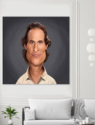 Matthew McConaughey by Rob Snow on GIANT ART - gray digital painting