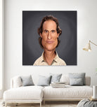 Matthew McConaughey by Rob Snow on GIANT ART - gray digital painting