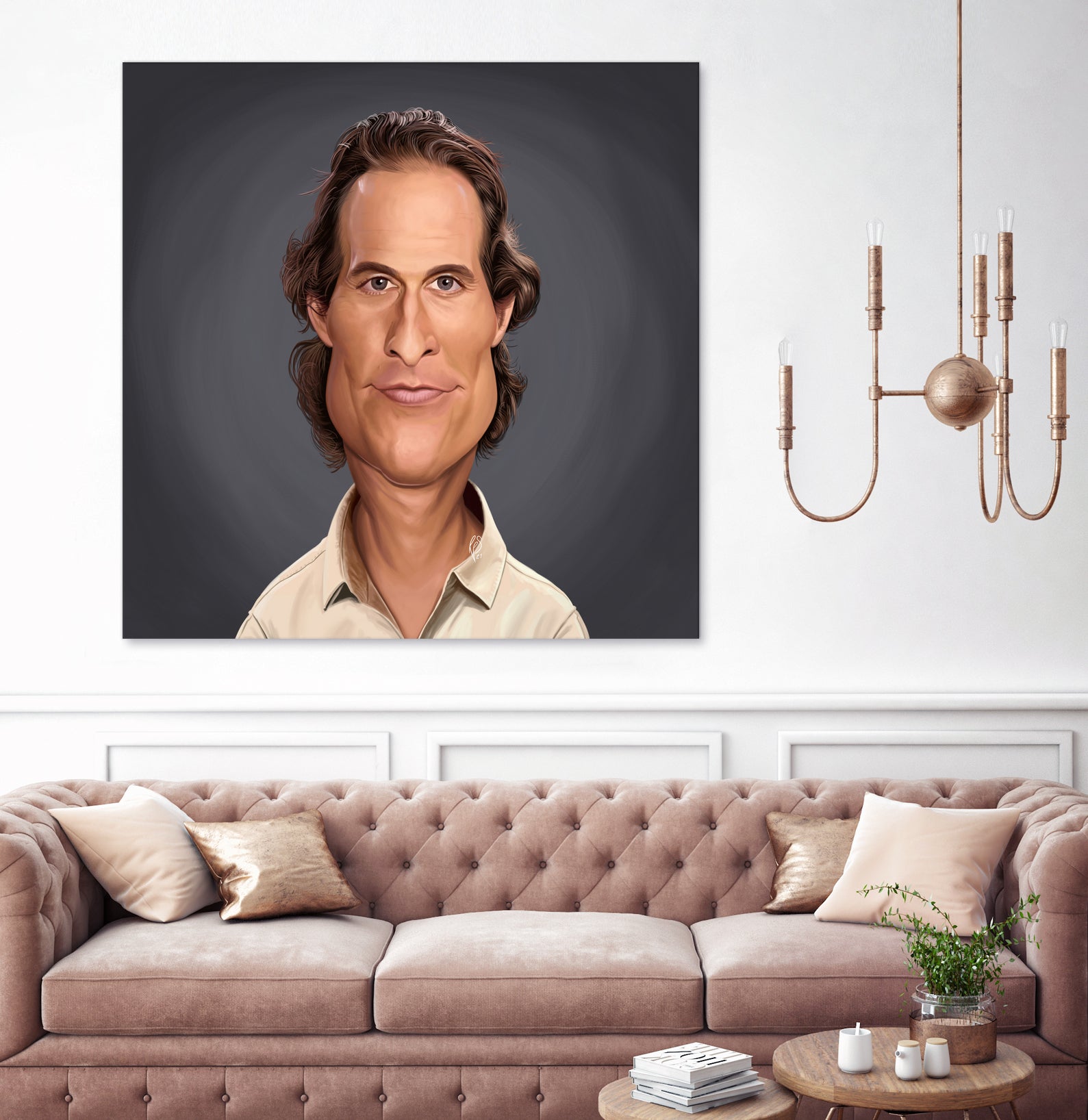 Matthew McConaughey by Rob Snow on GIANT ART - gray digital painting