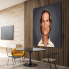 Matthew McConaughey by Rob Snow on GIANT ART - gray digital painting